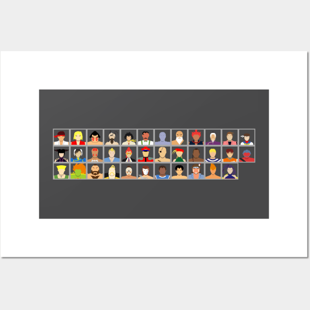 Select Your Character - Super Street Fighter 4 Wall Art by MagicFlounder